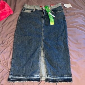 Guess Blue Denim Midi/ maxi  Skirt